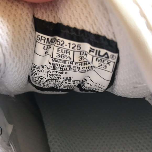 Fila Orbit Stripe Platform Sneakers White/Navy/Red - Picture 8 of 8